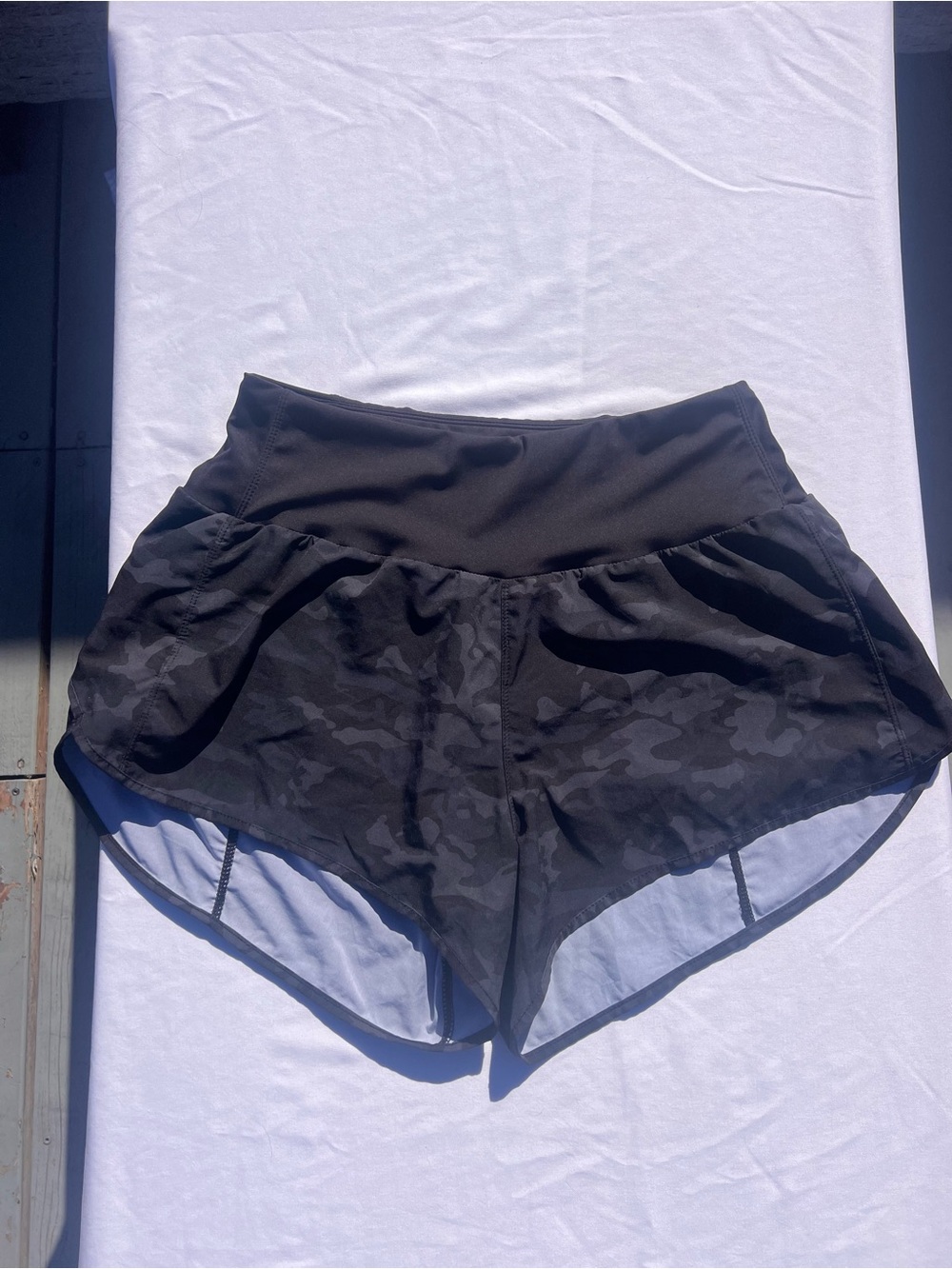 Women’s Black Camo Active Shorts